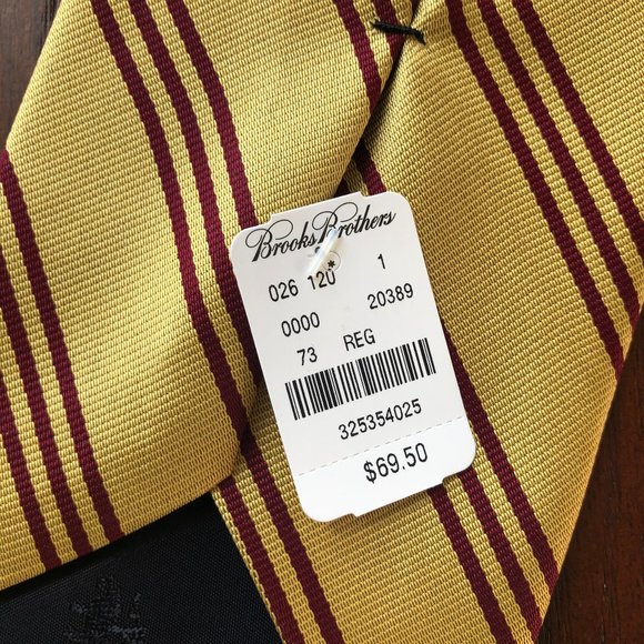 Brooks Brothers Pure Silk Classic Necktie  NEW